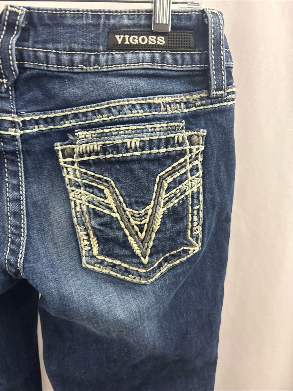 Vigoss The Dublin Capri Women’s Size 7/8 Length 23 Distressed Jeans - Picture 7 of 10
